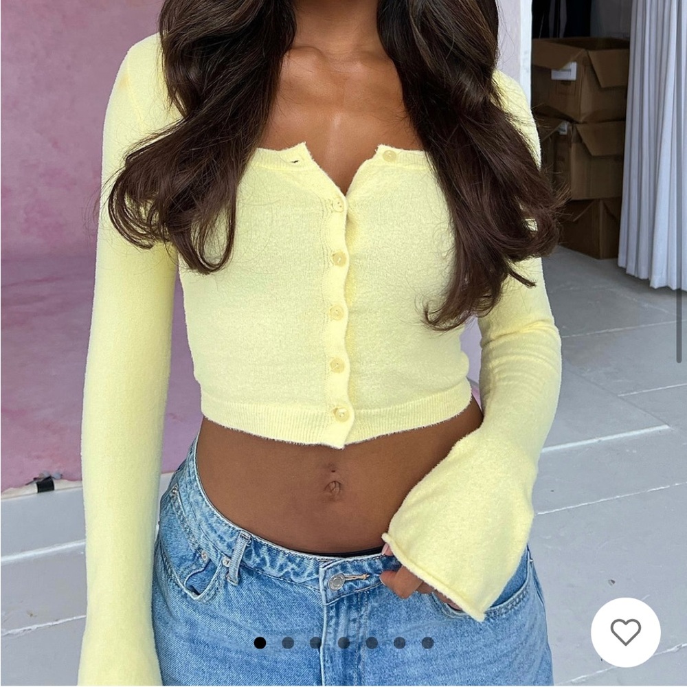 ❌SOLD❌ White Fox Boutique Going On Replay Fitted Cardigan - Picture 2 of 7